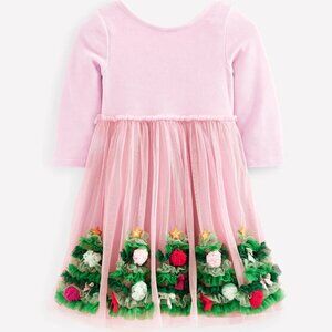 NWT Mini Boden Velvet Tulle Appliqué Dress
